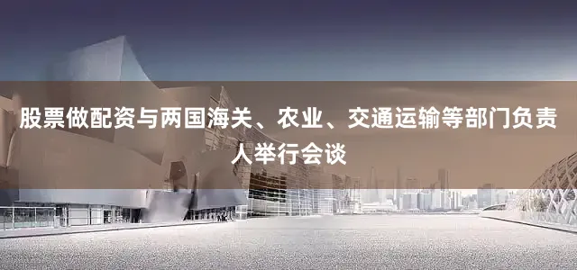股票做配资与两国海关、农业、交通运输等部门负责人举行会谈